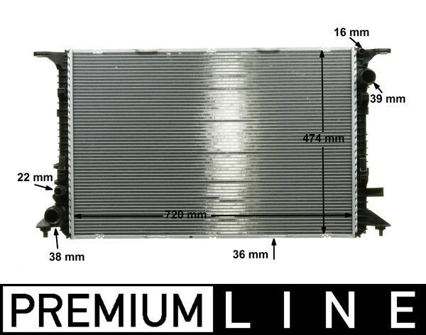 Mahle Cr 1201 000P KüHler, MotorküHlung FüR Audi-image