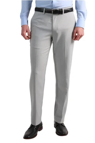 Kenneth Cole Reaction Men's Techni-Cole Slim-Fit Pants, Light Gray 34x34