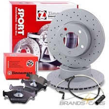 ZIMMERMANN SPORT-BREMSSCHEIBEN +BELÄGE +KONTAKT VO FÜR BMW 5-ER E39 LIMO KOMBI