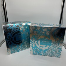Versace  Empty Turquoise GIFT Box Logo  9 x 9...