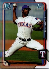 2015 Bowman Draft #50 Dillon Tate Chrome Refractors