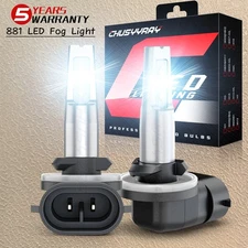 LED Fog Light Bulbs 881 6000K White for Hyundai Genesis Coupe 2010-2012