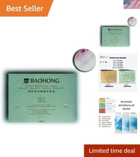 Artists' Watercolor Paper Block 20 Sheets, glued on Four Edges, 100% Cotton, ...