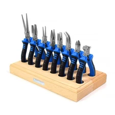 Toolour Jewelry Pliers Set Jeweler Making Tools Kit with Wood Holder,8Pcs Pro...