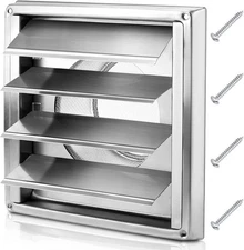 Cenipar 6 Inch Stainless Steel Dryer Vent Cover Outdoor Use