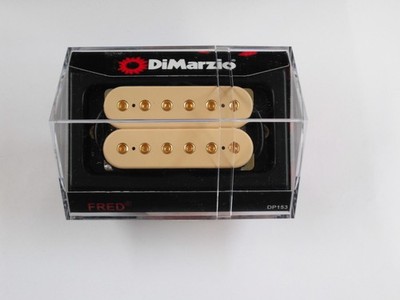 DiMarzio Regular Spaced Fred Humbucker Crem W/Gold Poles DP 153