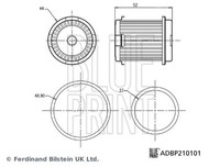 Hydraulikfilter Automatikgetriebe Blue Print ADBP210101 FüR Honda