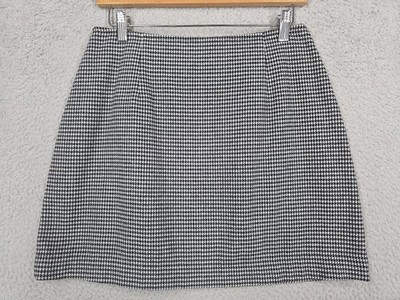 The Limited Vintage 90s Y2k Mini Skirt Sz 6 Wool Blend Houndstooth Made In Italy
