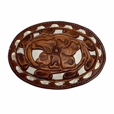 VTG Tooled Leather Buckle