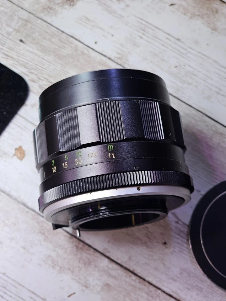 Ricoh Auto Rikenon 55mm f/1.4 M42 Screw Mount Lens, Works Great! - Image 3 of 4