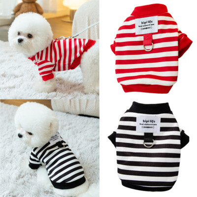 Neu Boots & Barkley Gestreifter Leichter Hunde-Kapuzenpullover /