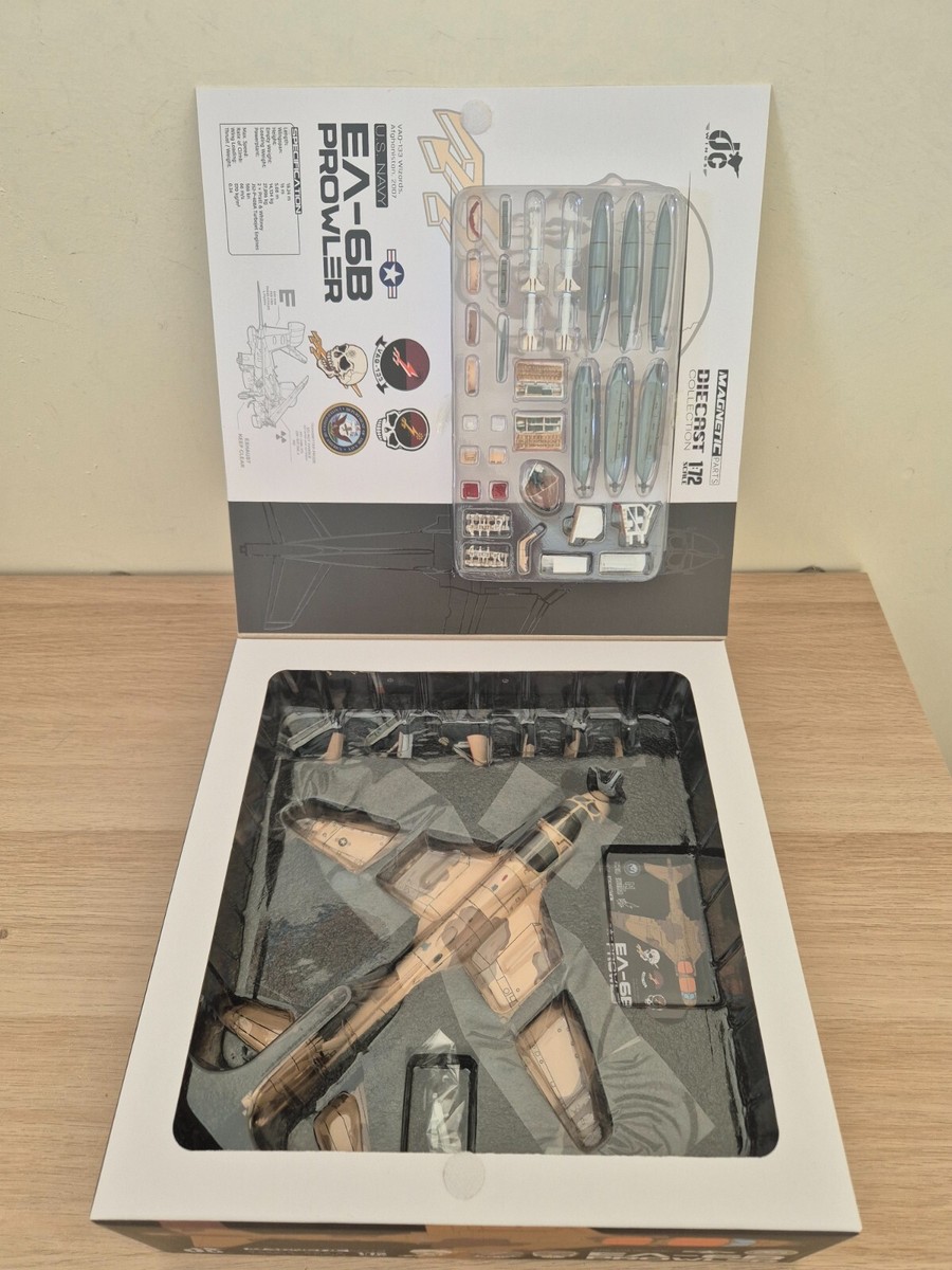 JC 1/72 EA-6B プラウラー VAQ-133 ウィザーズのダイキャスト EA-6 A-6 EA-6B Prowler VAQ-133 Wizards Afghanistan 2007, US