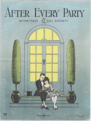After Every Party, 1922, vintage sheet music