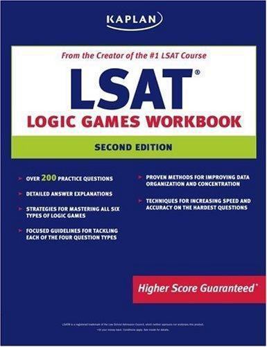 LSAT Logic Games by Kaplan Publishing Staff (2006, Trade Paperback) for ...