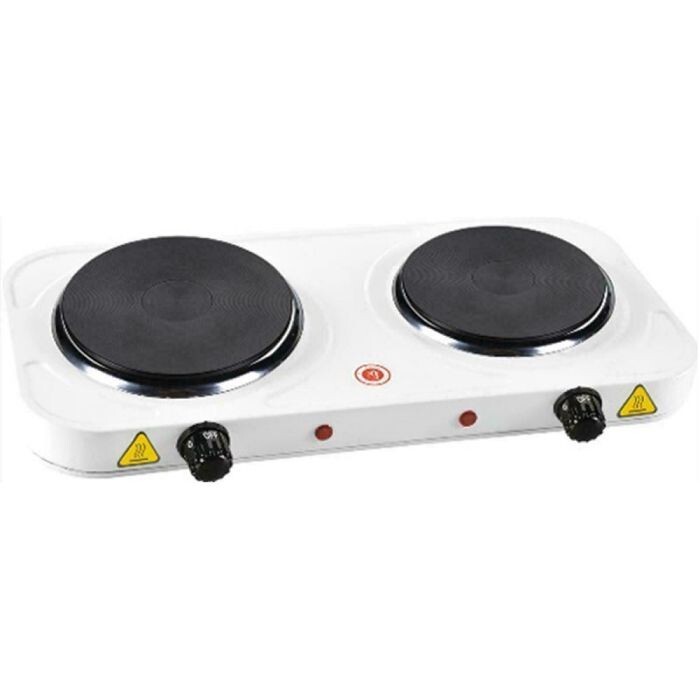 Fornello Elettrico Doppia Piastra In Ghisa Portatile 1500W + 1000W Viaggio