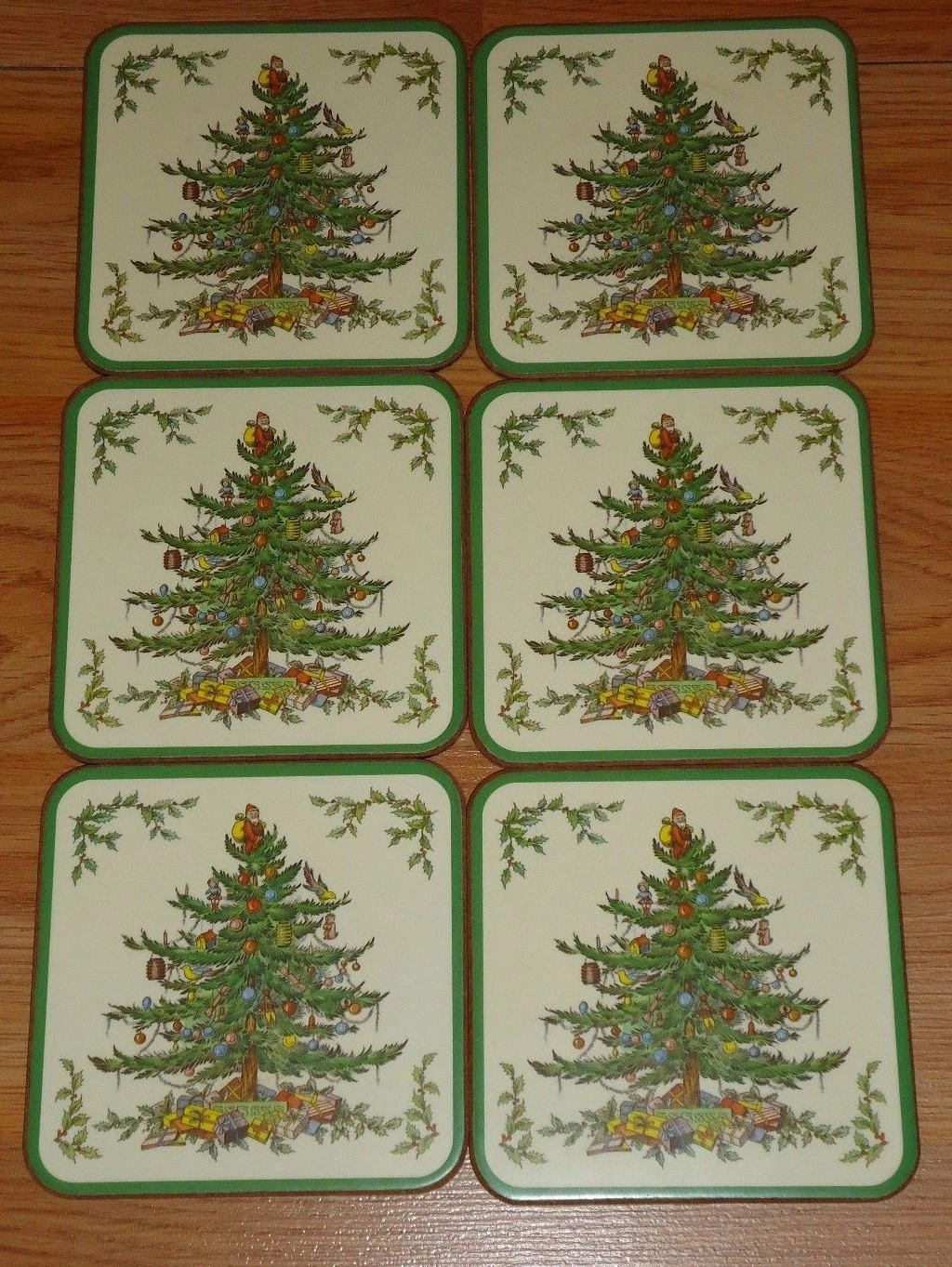 Spode Christmas Tree Coasters - Thumbnail 3