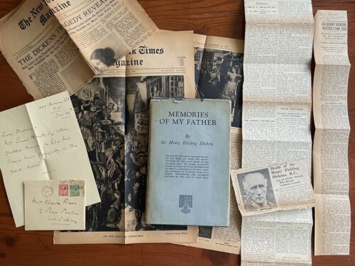 Henry Dickens treasure trove! Memories Of My Father (Charles) 1929 1st + extras - Afbeelding 1 van 24