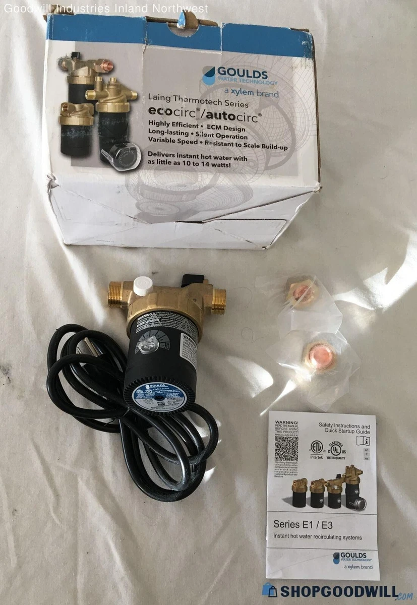 Goulds / Xylem Circulating Pump. Eco-Circ/Auto-Circ. E1 series | eBay