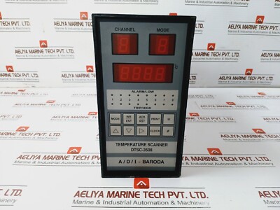 ADI CONTROLS DTSC-3508 Temperatur Scanner PT-100 Bereich 200C PT-100