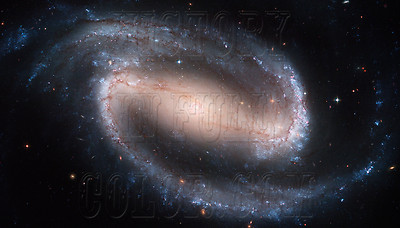 Barred Spiral Galaxy NGC 1300 Hubble JPL NASA space telescope photo hs-2005-01-a