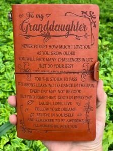 VINTAGE JOURNAL TO GRANDDAUGHTER NEVER FORGET HOW MUCH I LOVE YOU