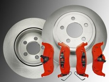 2 Bremsscheiben Bremsklötze hinten für Jeep Grand Cherokee WH 2005 - 2010