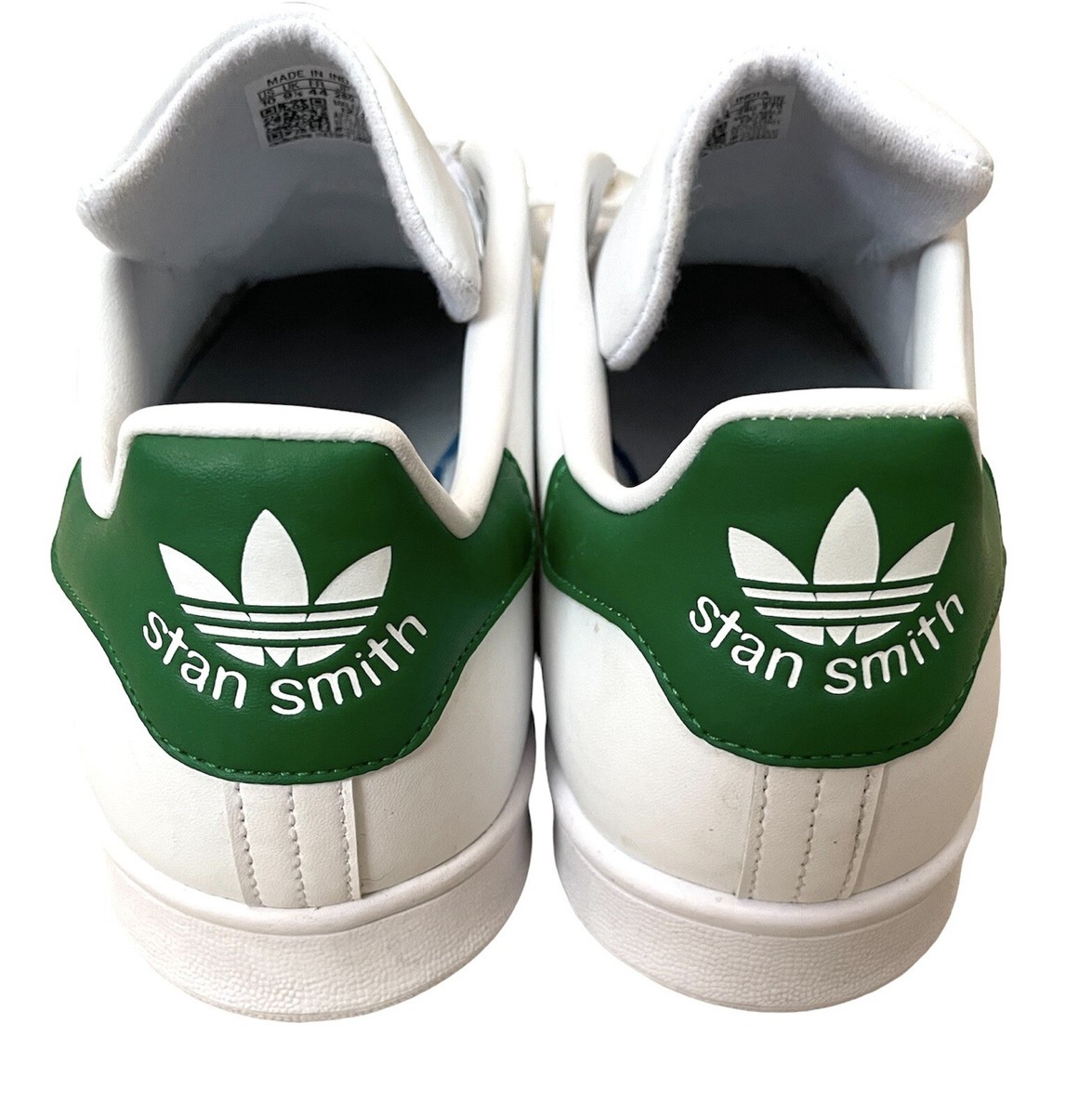 Adidas Stan Smith Tennis Shoes Sneakers White Green FX5502 Mens Sz