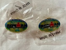 Pair 2002 Kona Hawaii Ironman Triathlon Oval Pin NEW NIP Set 2 Pins Free Ship