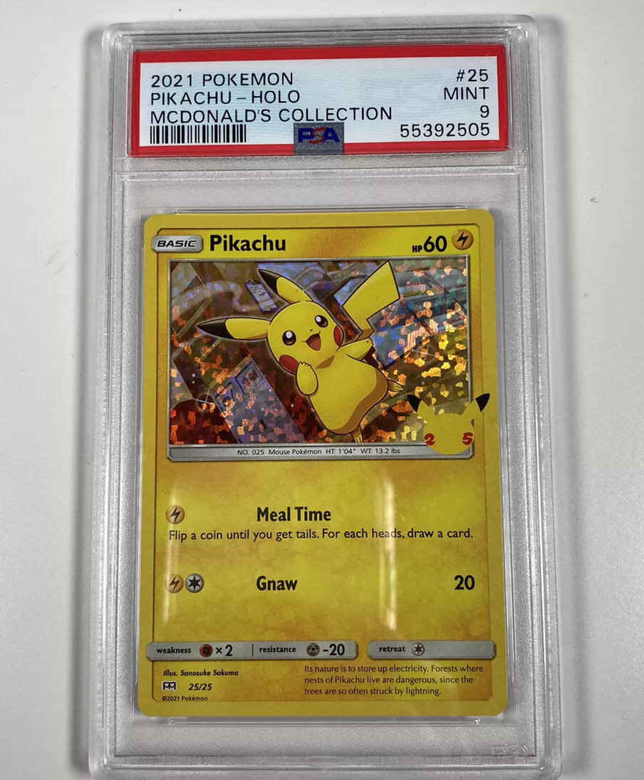 CARTA POKEMON 25 Aniversario - McDonald's Mcdonal Mc donald Mcdonalds --  HOLO - Nº 25 PIKACHU