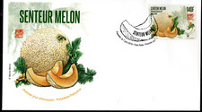 1224 -  POLYNESIE ENVELOPPE   1er JOUR   SENTEUR  MELON