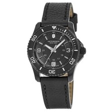 Victorinox Swiss Army 241788 Maverick Small Women's Black Strap Watch Brand New