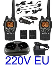 NEU WALKIE TALKIE MIDLAND GXT1000 56KM 5W+ KONVERTER 220V + HEADSET Funkgeräte 