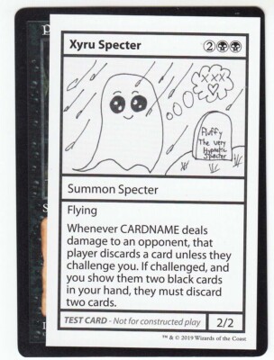 mtg test cards list Magic The Gathering MTG Mystery The List Xyru Specter No PW NM/MT