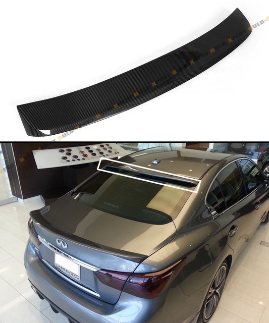 FITS FOR 20142020 INFINITI Q50 S VIP CARBON FIBER REAR WINDOW ROOF