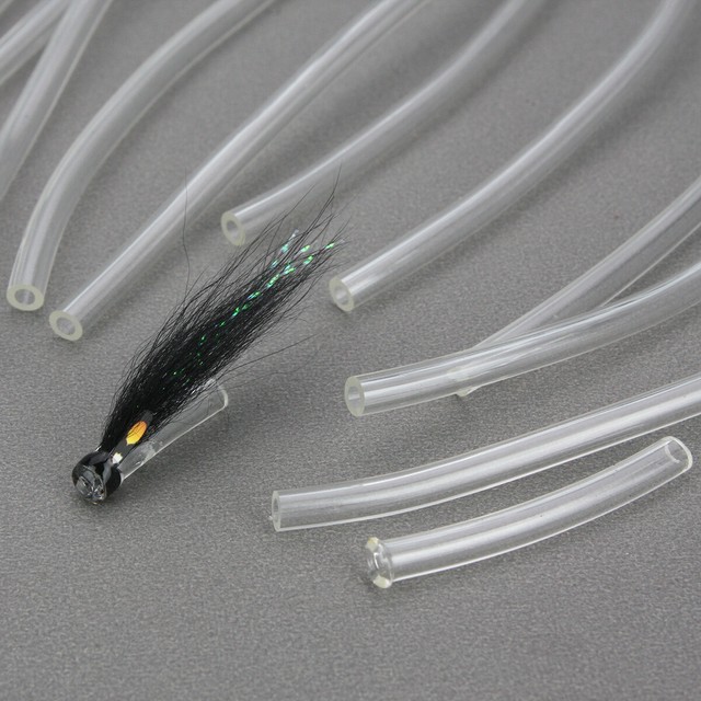 3.8mm clear soft hook tubing hookguide plastic tubes fly tying