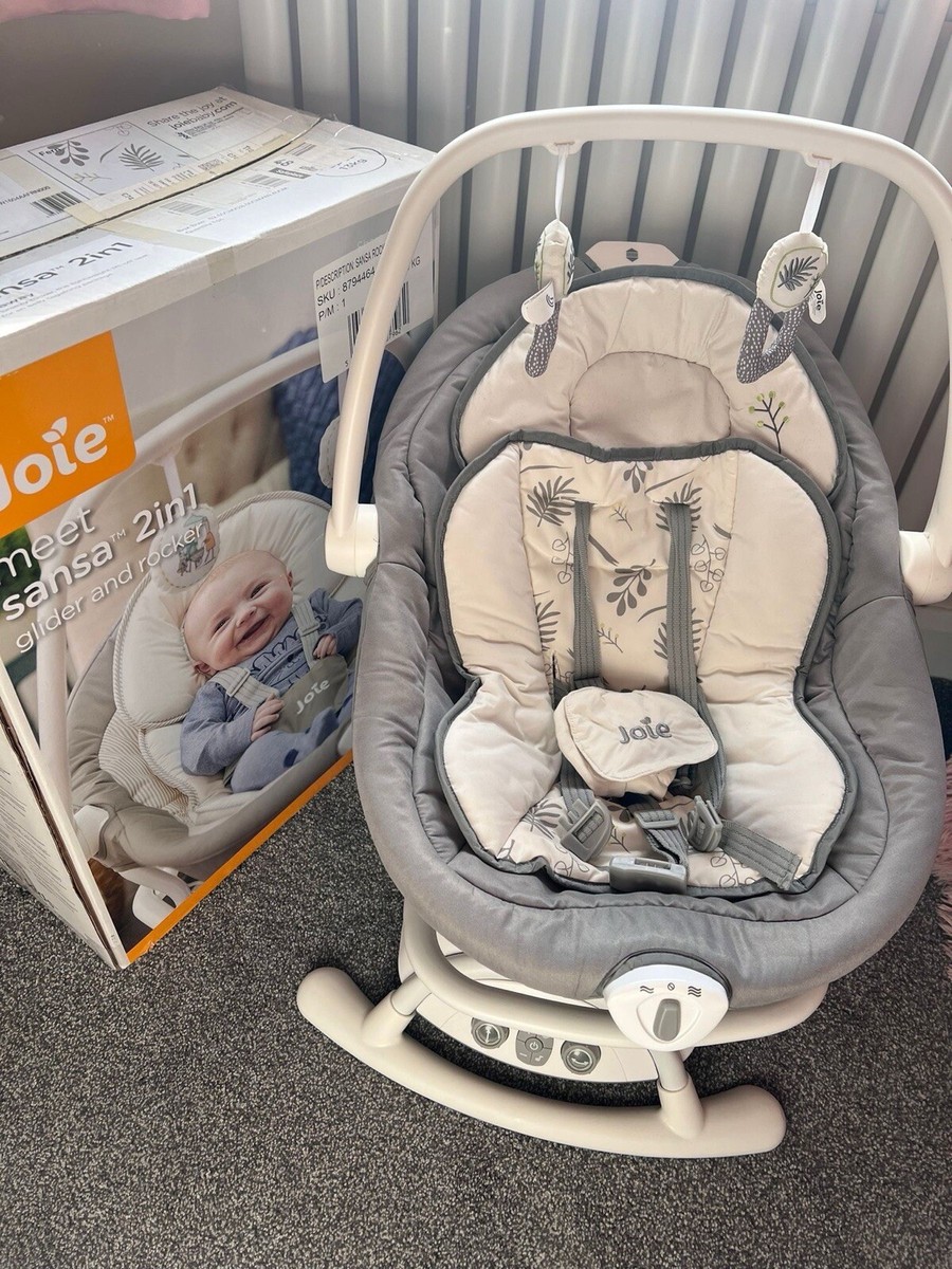 Joie Sansa in Baby Rocker White/Grey Swing Electric Appliance