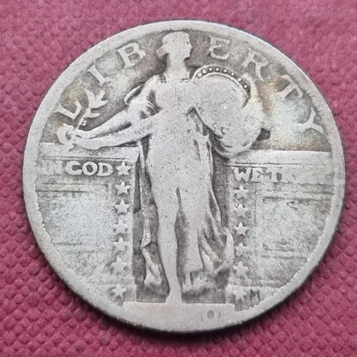 1920 Standing Liberty Quarter 25c Circulated #49180