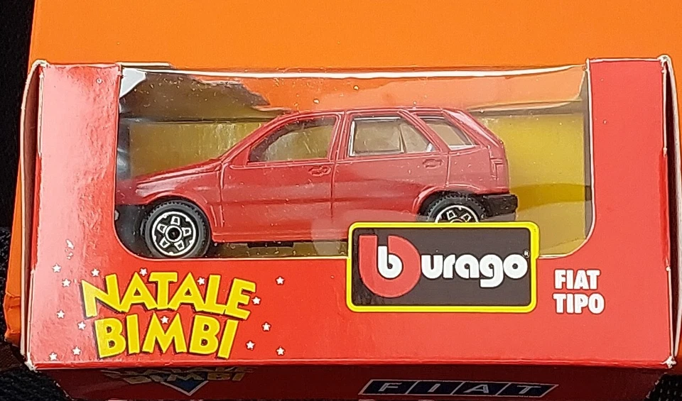 Fiat Tipo Burago Promo Natale Bimbi scala 1/43 Natale '87 promozionale dealer MB - Immagine 2 di 4