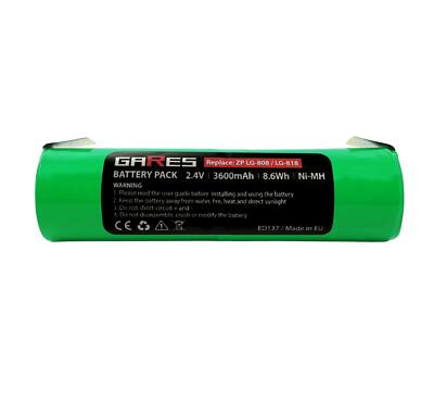 Akku für Zepter VRECS 1300R VRECS1300R LIT004 LG808 LG818 Marke Gares 3,6Ah 2,4V