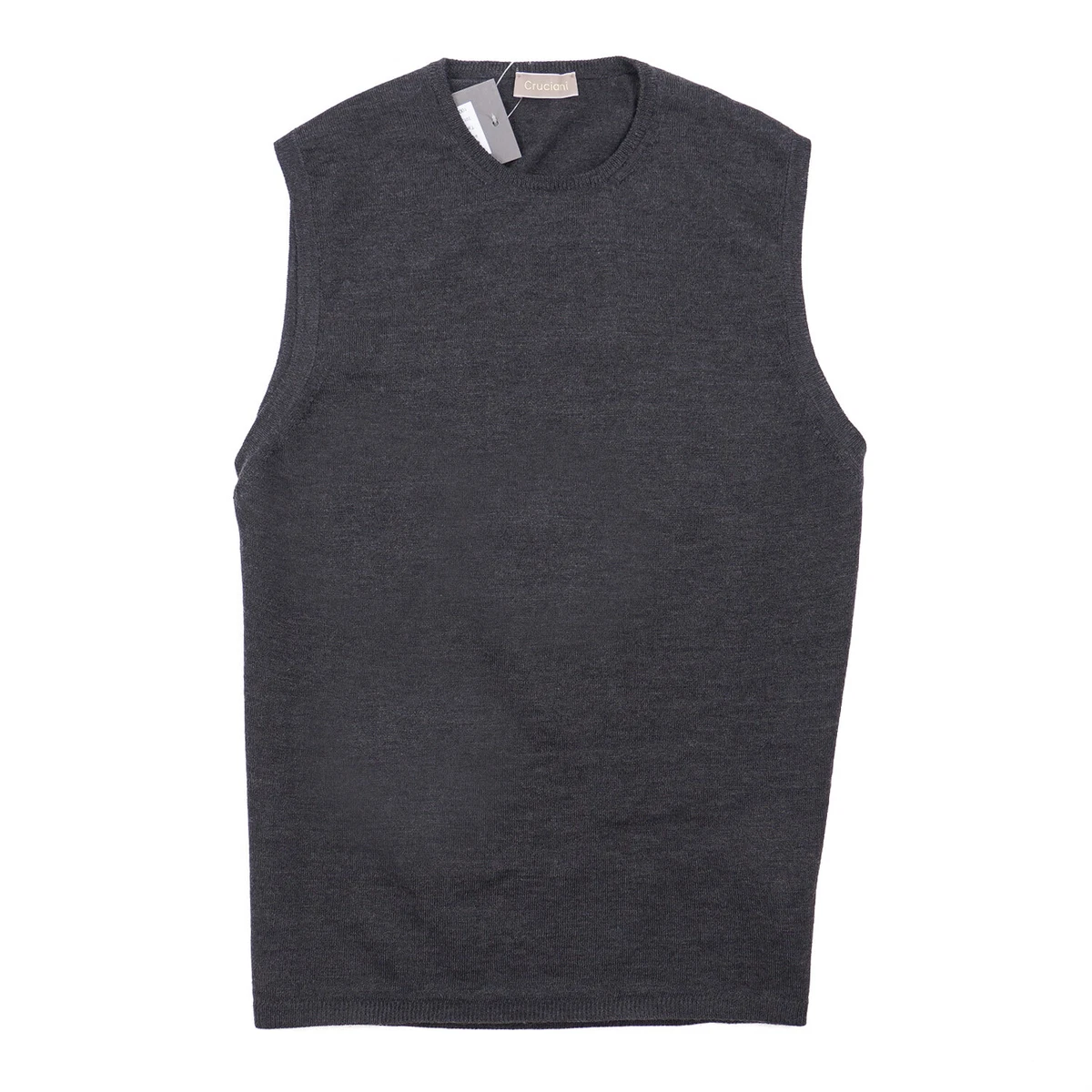 Cruciani Slim Fit Lightweight Merino Wool Sweater Vest XS Eu 46 NWT