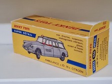 DINKY TOYS BOITE VIDE REPRO COPY CITROËN ID 19 AMBULANCE  N°556