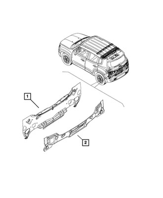 Genuine Mopar Lift-Gate Opening Lower Panel 68502427AA