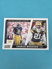 2021 Score Collegiate Champions #CC7 Charles Woodson FOOTBALL Card Q9