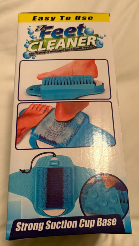 Bath Shower Spa Foot Scrubber Brush Slipper Easy Cleaner Scrub Feet Massage Wash