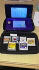 NINTENDO 3DS WITH 6 VINTAGE GAMES ( GRAPE COLOR )