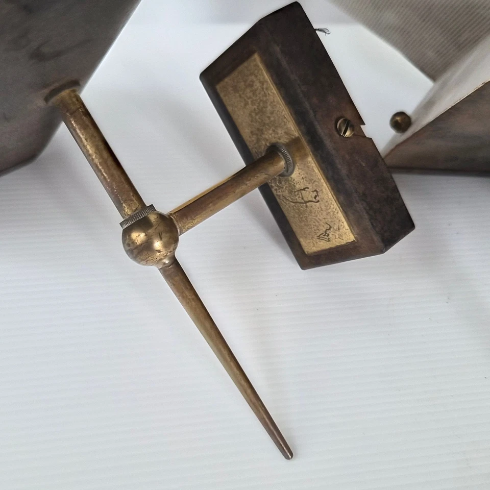 PAIRE D'APPLIQUES VINTAGE 1950 A RESTAURER SIGNEES M.D. DLG PIERRE GUARICHE - Photo 3/4