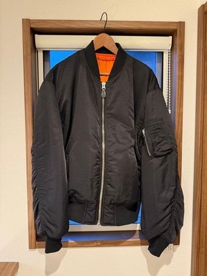 B:MING by BEAMS MA-1 Flight Jacket Reversible Black L Nylon Polyester