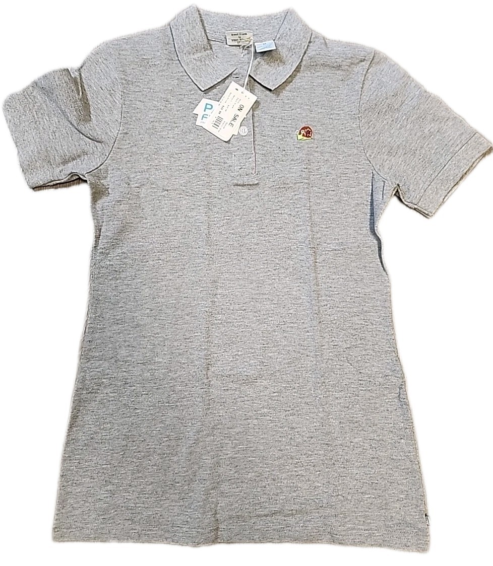 Paul Frank Snail Logo Gray Knit Cotton Polo Girls Juniors Medium