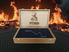 COLT PYTHON 4.25 INCH BEECH  WOOD REVOLVER/PISTOL CASE