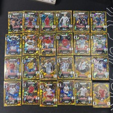 2026 Panini Prizm Monopoly FIFA World Cup Gold Cracked Ice Bundle 24 Card Lot 